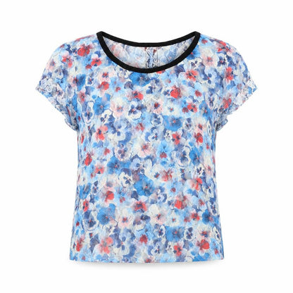 Womens UK Size 8 River Island Blue Basic T-Shirt
