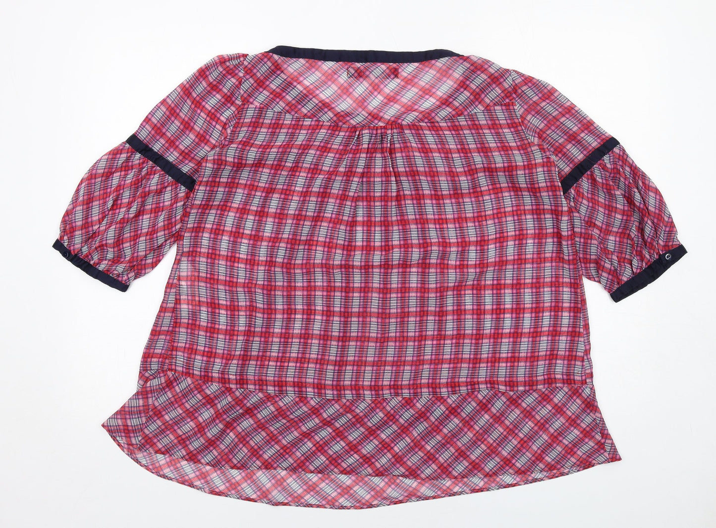Womens UK Size M Zara Pink Basic Blouse