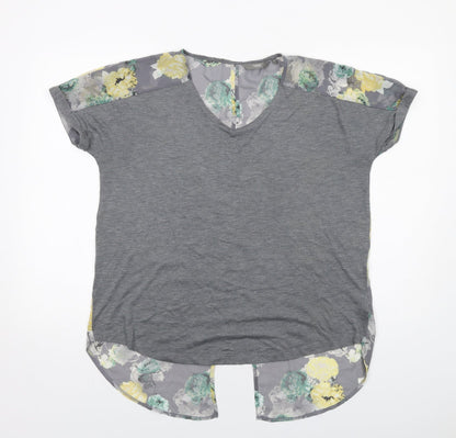 Womens UK Size 12 NEXT Grey Basic Blouse