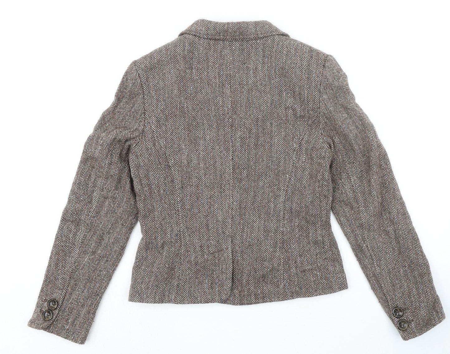 Per Una Womens Multicoloured Wool Jacket Blazer Size 10