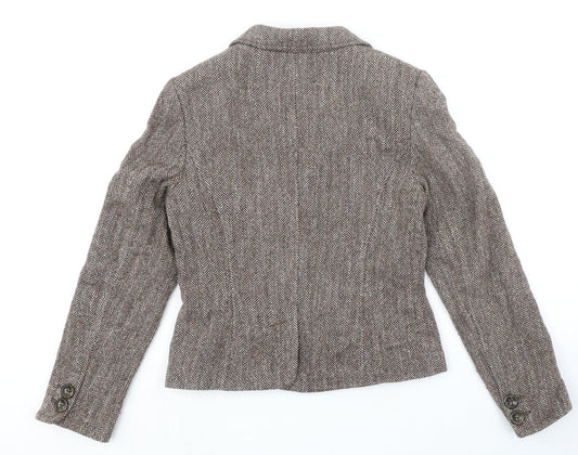 Per Una Womens Multicoloured Wool Jacket Blazer Size 10