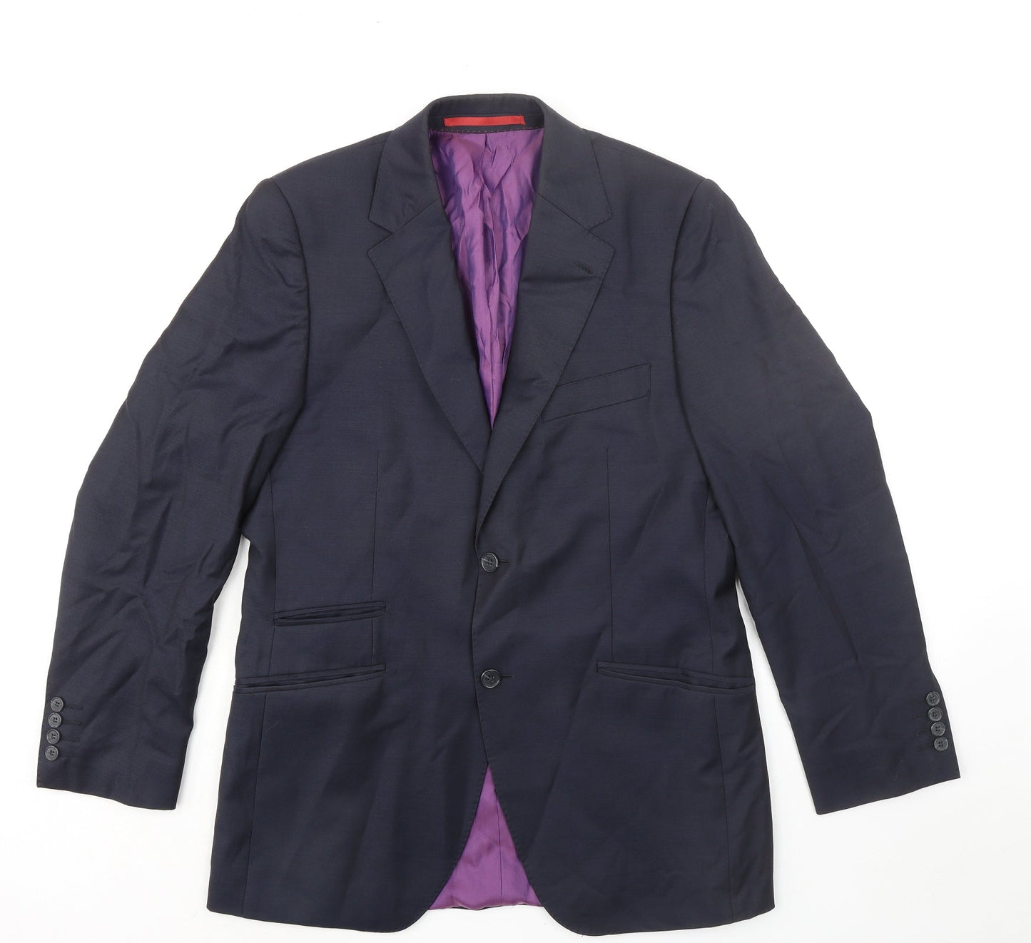 Mens UK Size 38 Howick Tailored Regular Blue Suit Jacket