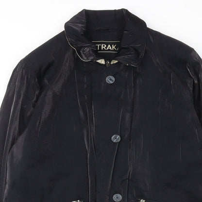 Womens UK Size S Astraka Black Overcoat