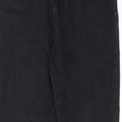 Denim & Co. Womens Black Cotton Skinny Jeans Size 12 L29 in Regular Zip