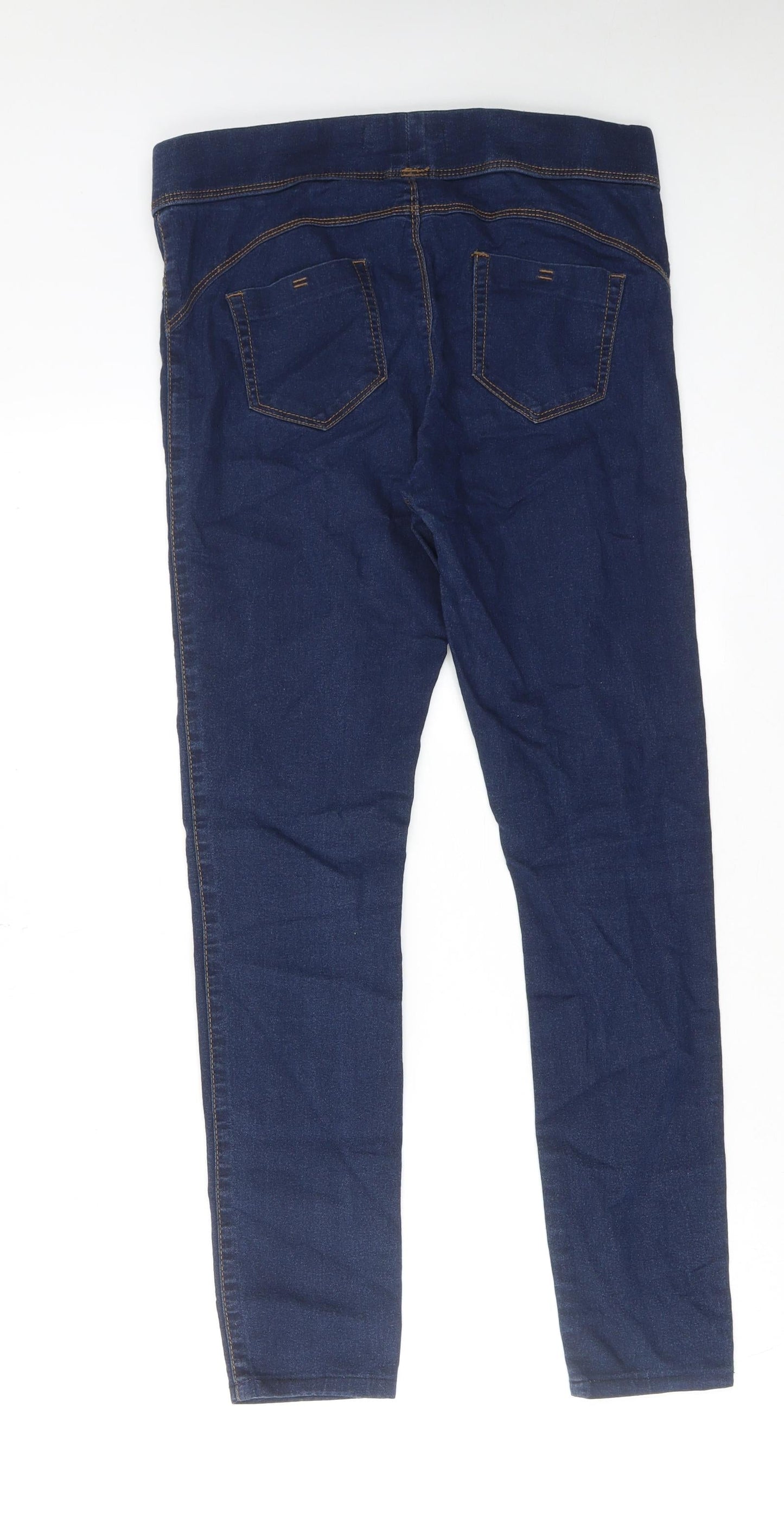 Denim & Co. Womens Blue Cotton Skinny Jeans Size 10 Regular