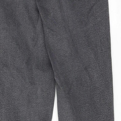 Topshop Womens Grey Cotton Skinny Jeans Size 25 in L32 in Regular Zip
