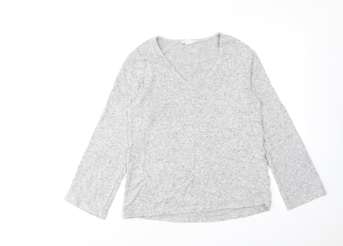 Womens UK Size XS H&M Grey Basic Blouse