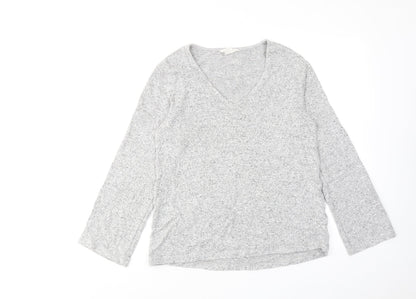 Womens UK Size XS H&M Grey Basic Blouse
