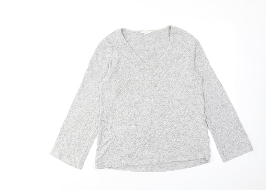 Womens UK Size XS H&M Grey Basic Blouse