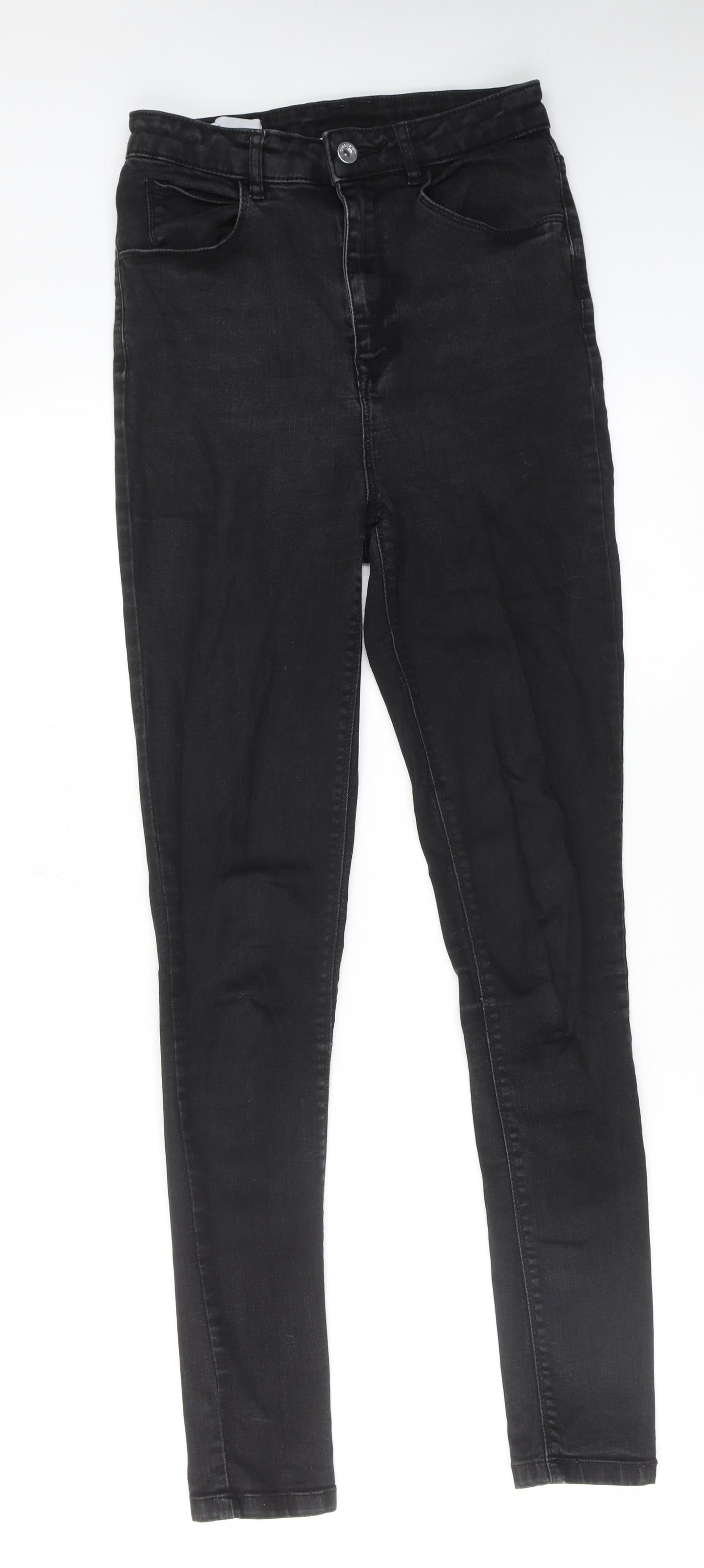 COLLUSION Womens Black Cotton Skinny Jeans Size 29 in L36 in Regular Zip