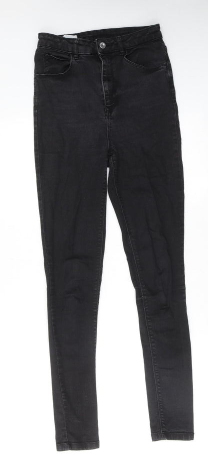 COLLUSION Womens Black Cotton Skinny Jeans Size 29 in L36 in Regular Zip