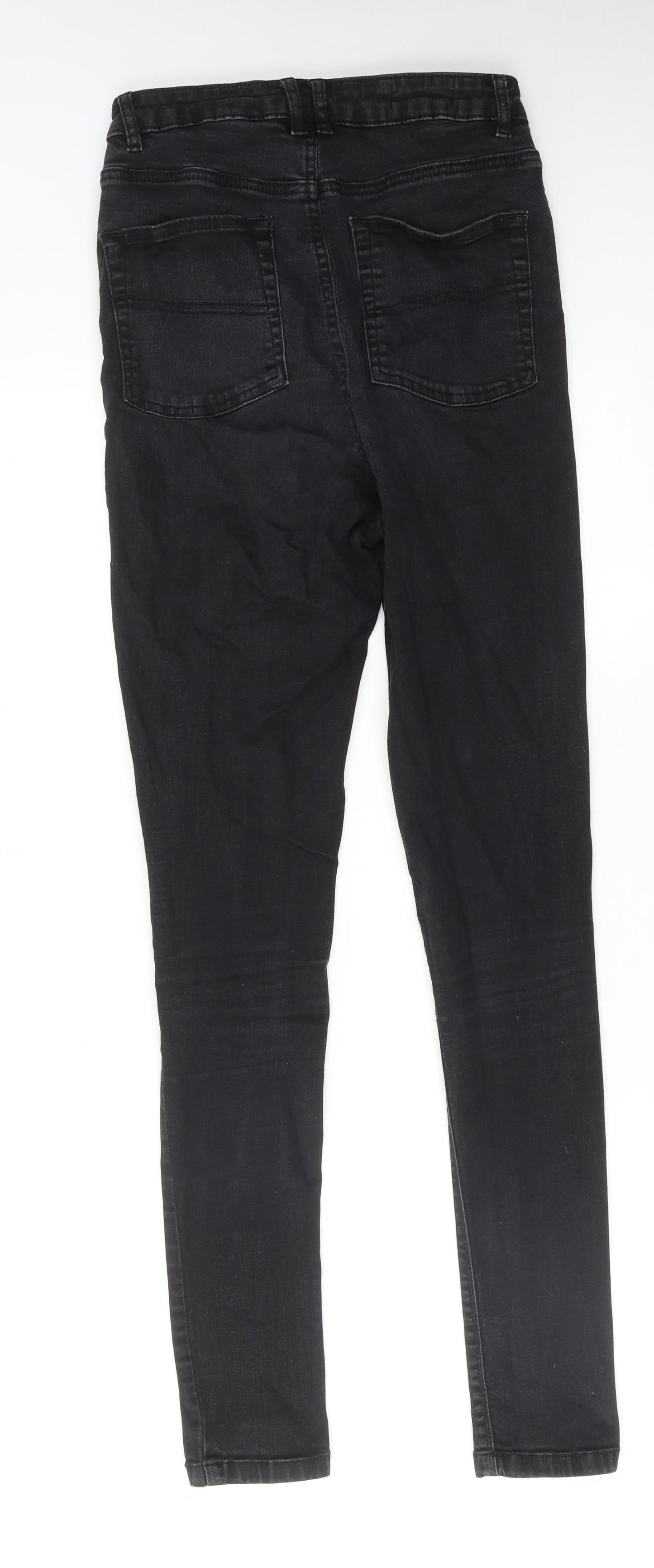 COLLUSION Womens Black Cotton Skinny Jeans Size 29 in L36 in Regular Zip