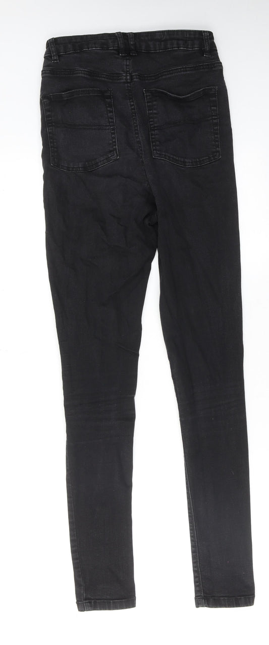 COLLUSION Womens Black Cotton Skinny Jeans Size 29 in L36 in Regular Zip