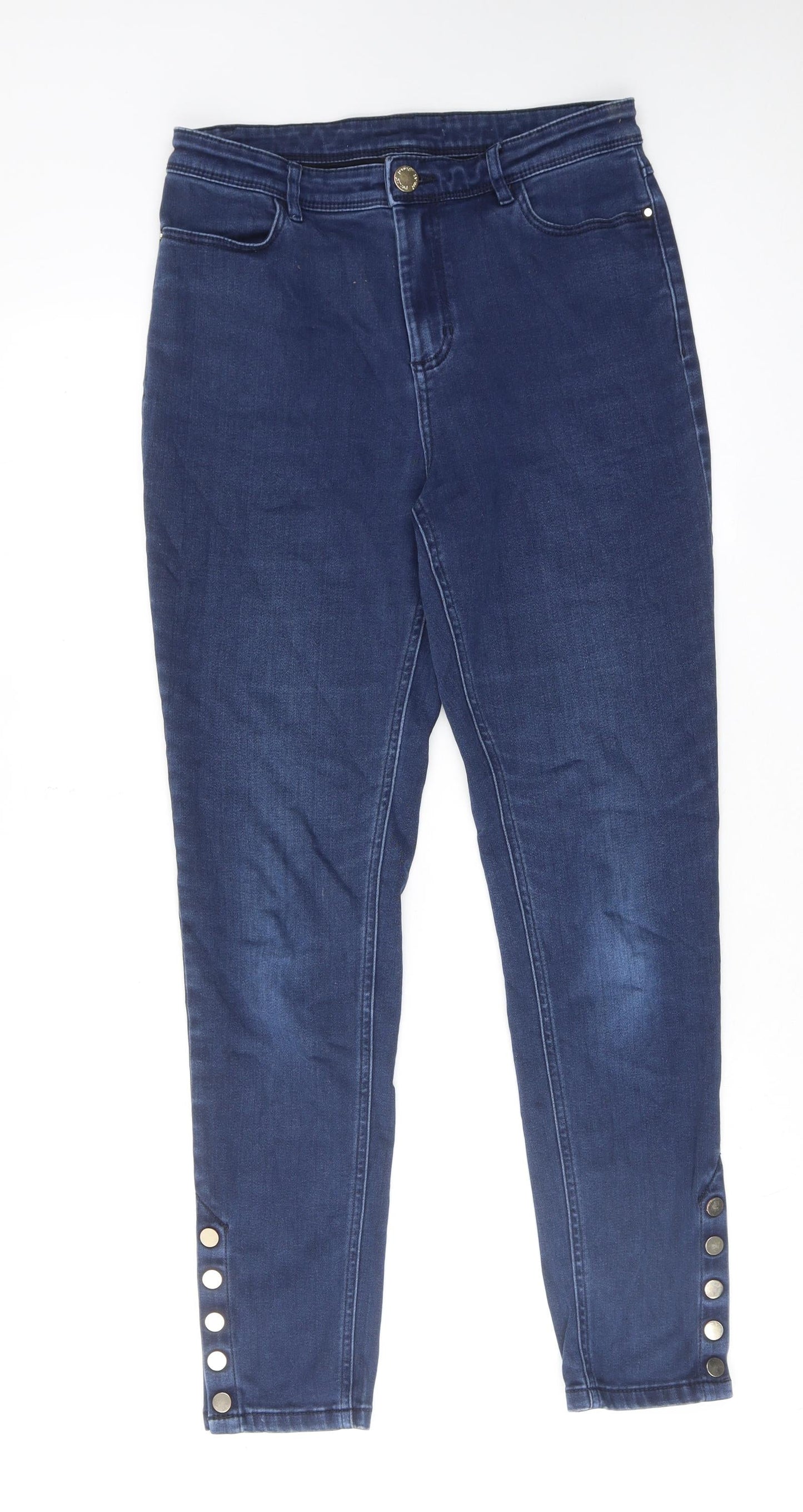Womens UK Size 10 Marks and Spencer Regular Fit Skinny Blue Jeans
