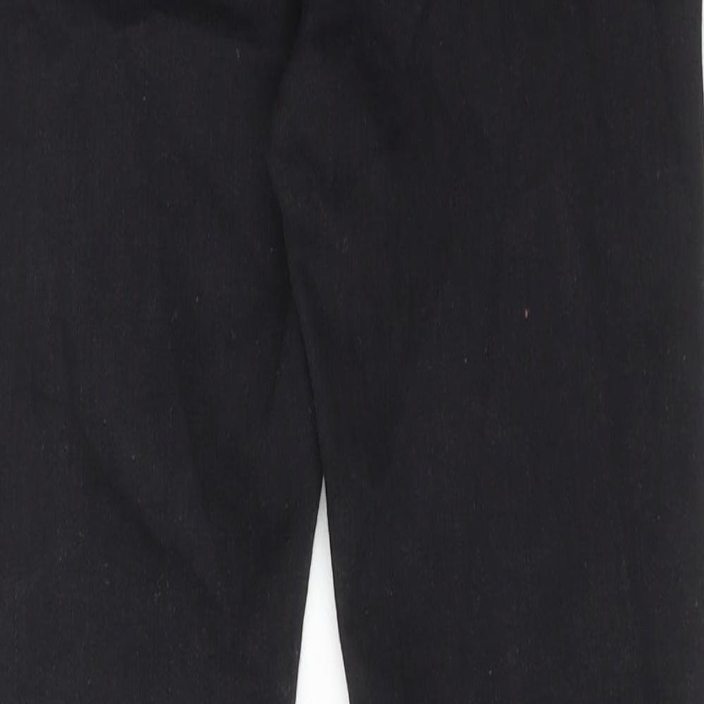 River Island Girls Black Cotton Skinny Jeans Size 9 Years Regular Zip