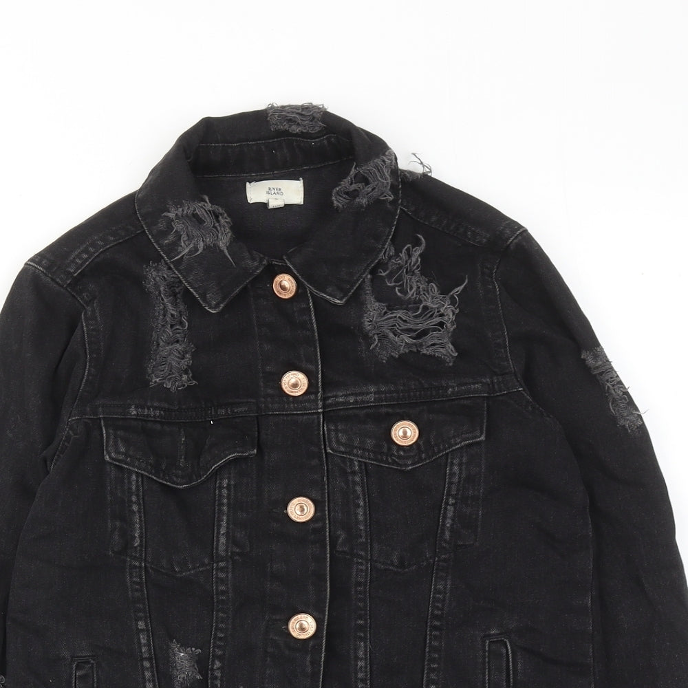 Womens UK Size 6 River Island Black Jacket