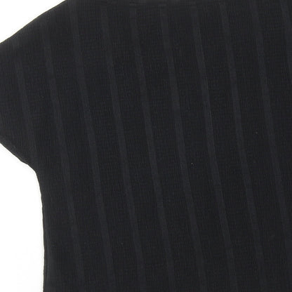 Womens UK Size 6 Marks and Spencer Black Basic T-Shirt