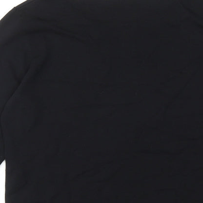 Basler Womens Black Round Neck Viscose Pullover Jumper Size 16