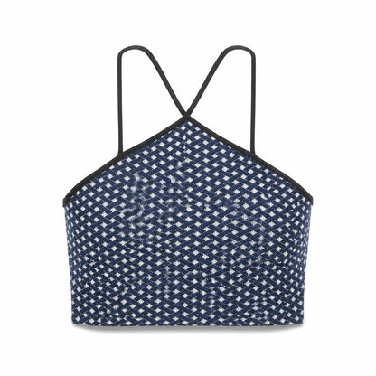 Womens UK Size XS Zara Blue Cropped Tank