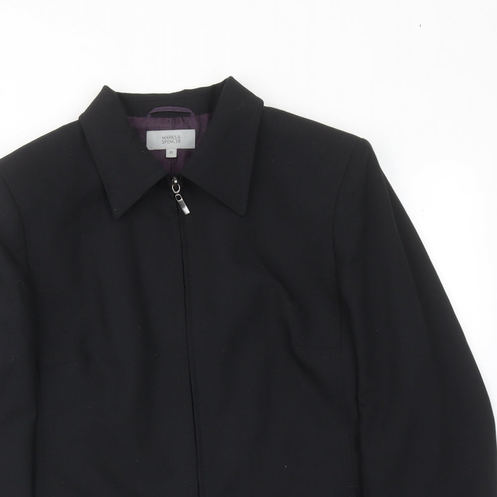 Womens UK Size 12 Marks and Spencer Black Jacket