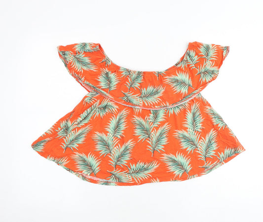 Womens UK Size 12 New Look Orange Basic Tank