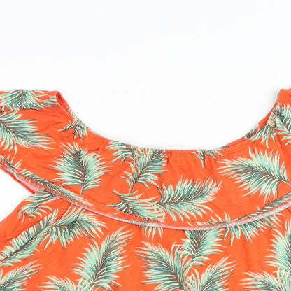 Womens UK Size 12 New Look Orange Basic Tank