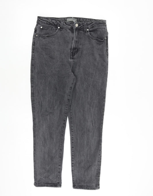 Womens UK Size 14 Denim & Co. Regular Fit Tapered Grey Jeans