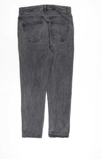 Womens UK Size 14 Denim & Co. Regular Fit Tapered Grey Jeans