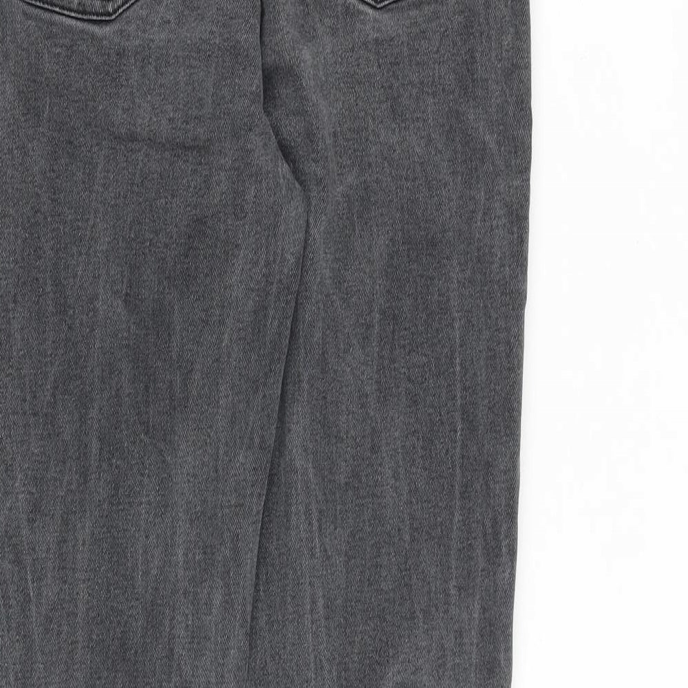 Womens UK Size 14 Denim & Co. Regular Fit Tapered Grey Jeans