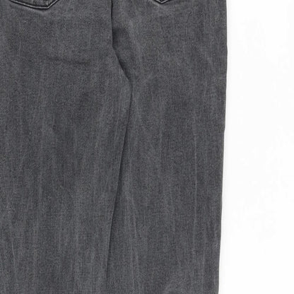 Womens UK Size 14 Denim & Co. Regular Fit Tapered Grey Jeans