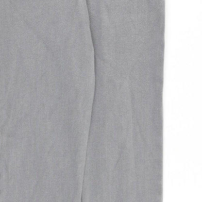 Per Una Womens Grey Cotton Straight Jeans Size 26 in L27 in Regular Zip