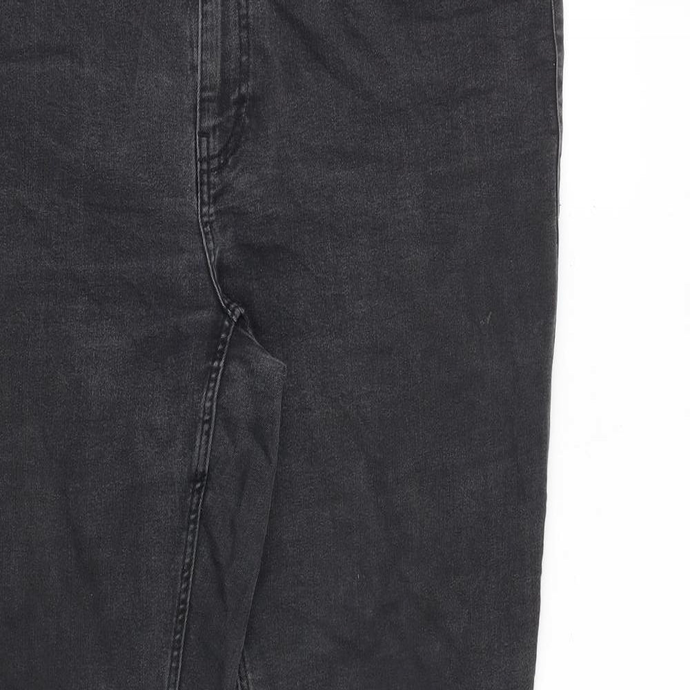 JUNAROSE Womens Grey Cotton Skinny Jeans Size 20 L30 in Regular Zip