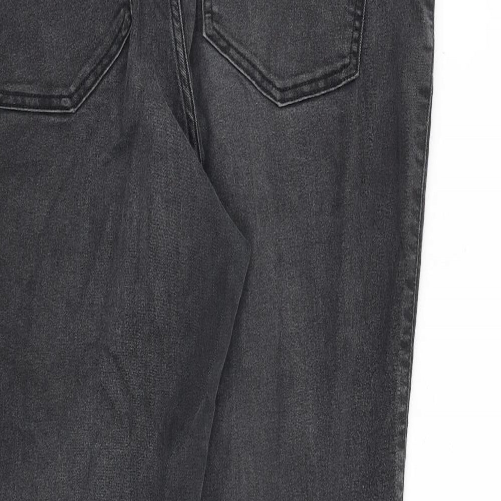 JUNAROSE Womens Grey Cotton Skinny Jeans Size 20 L30 in Regular Zip