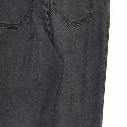 JUNAROSE Womens Grey Cotton Skinny Jeans Size 20 L30 in Regular Zip