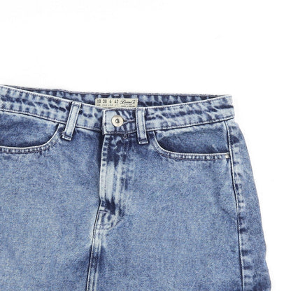 Womens UK Size 10 Denim & Co. Cargo Denim Skirt