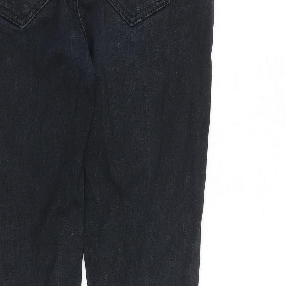 Topshop Womens Black Cotton Skinny Jeans Size 28 in L29 in Slim Zip