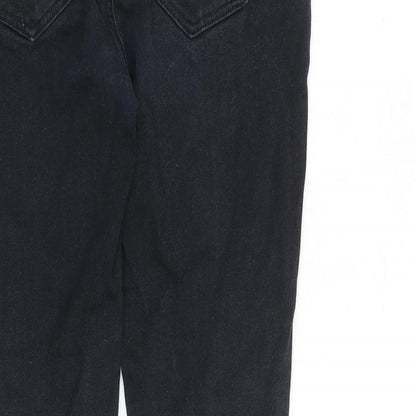 Topshop Womens Black Cotton Skinny Jeans Size 28 in L29 in Slim Zip