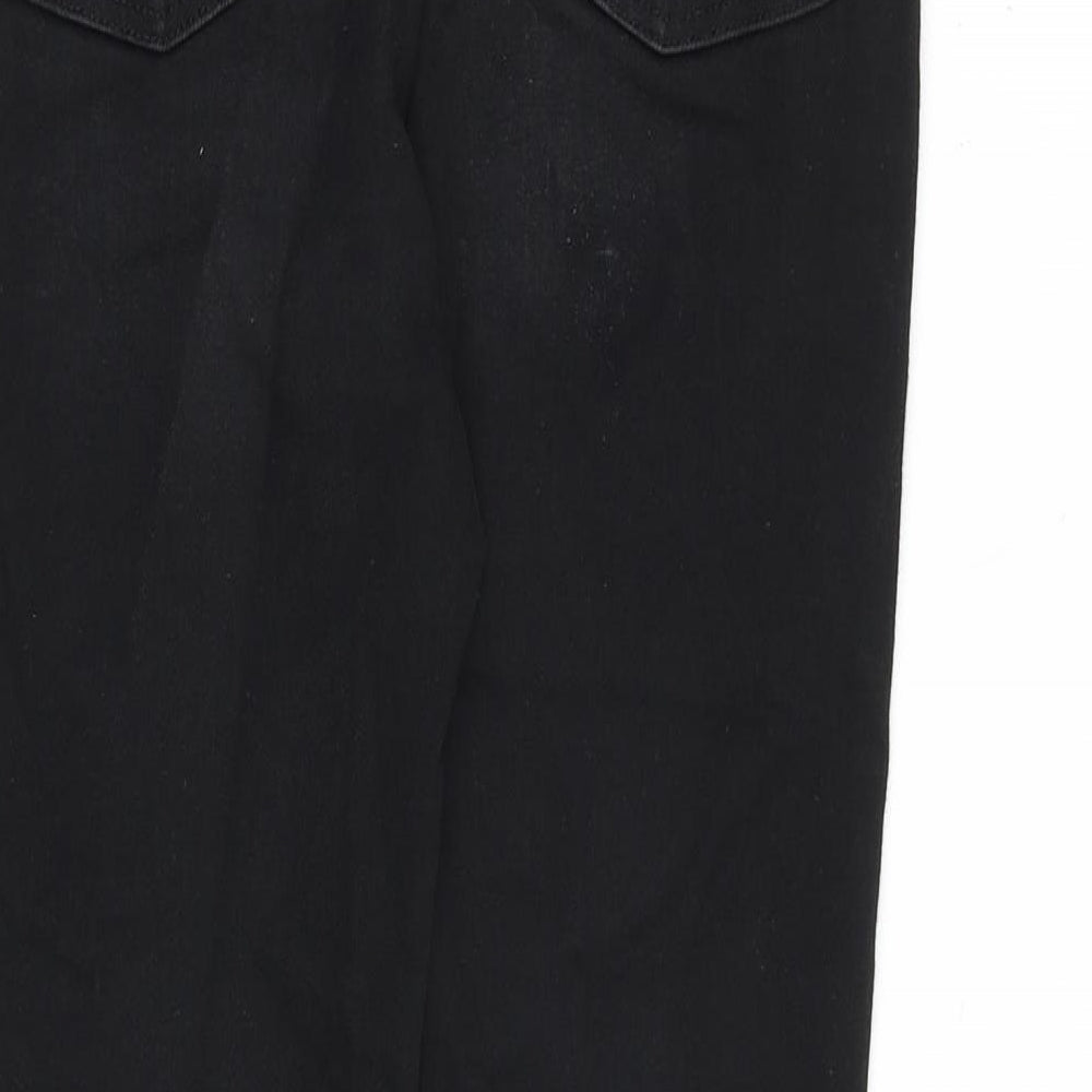 Denim & Co. Womens Black Cotton Skinny Jeans Size 10 L28 in Regular Zip