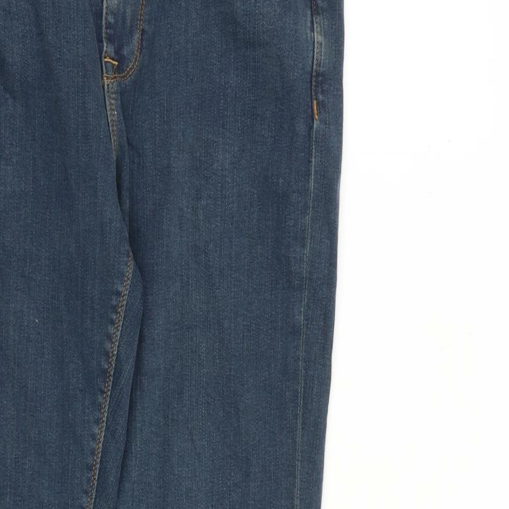 ASOS Mens Blue Cotton Skinny Jeans Size 32 in L32 in Regular Zip