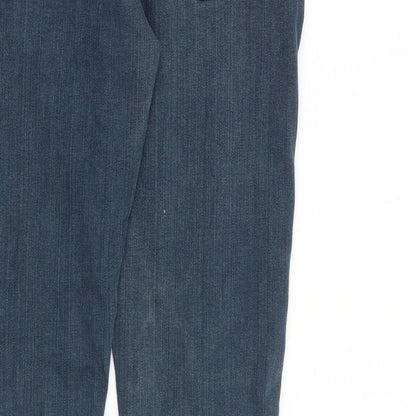 ASOS Mens Blue Cotton Skinny Jeans Size 32 in L32 in Regular Zip