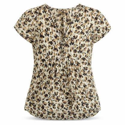 Womens UK Size S BCBGMAXAZRIA Brown Basic Blouse