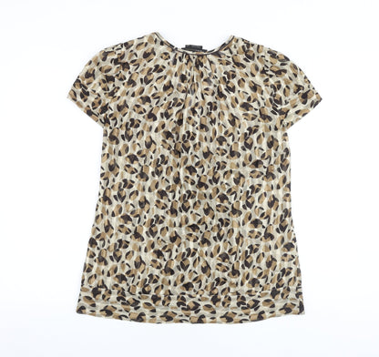 Womens UK Size S BCBGMAXAZRIA Brown Basic Blouse