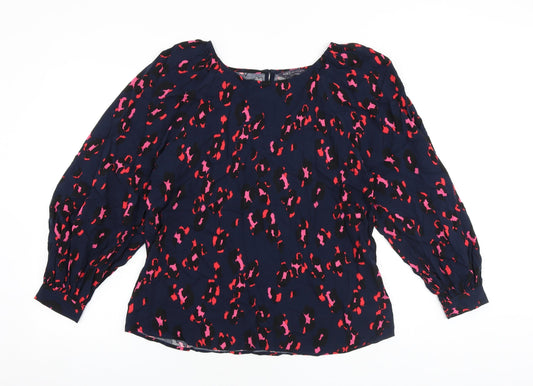 Womens UK Size 12 Marks and Spencer Multicoloured Basic Blouse