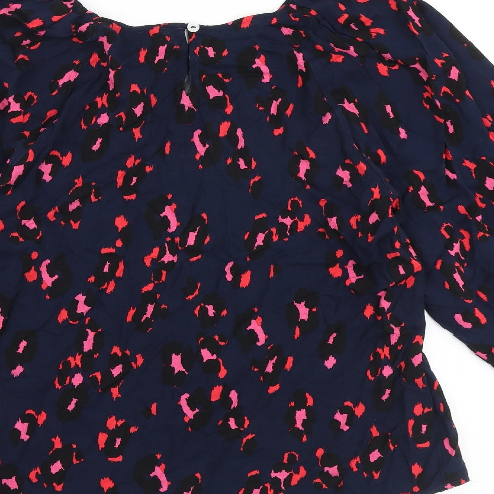 Womens UK Size 12 Marks and Spencer Multicoloured Basic Blouse