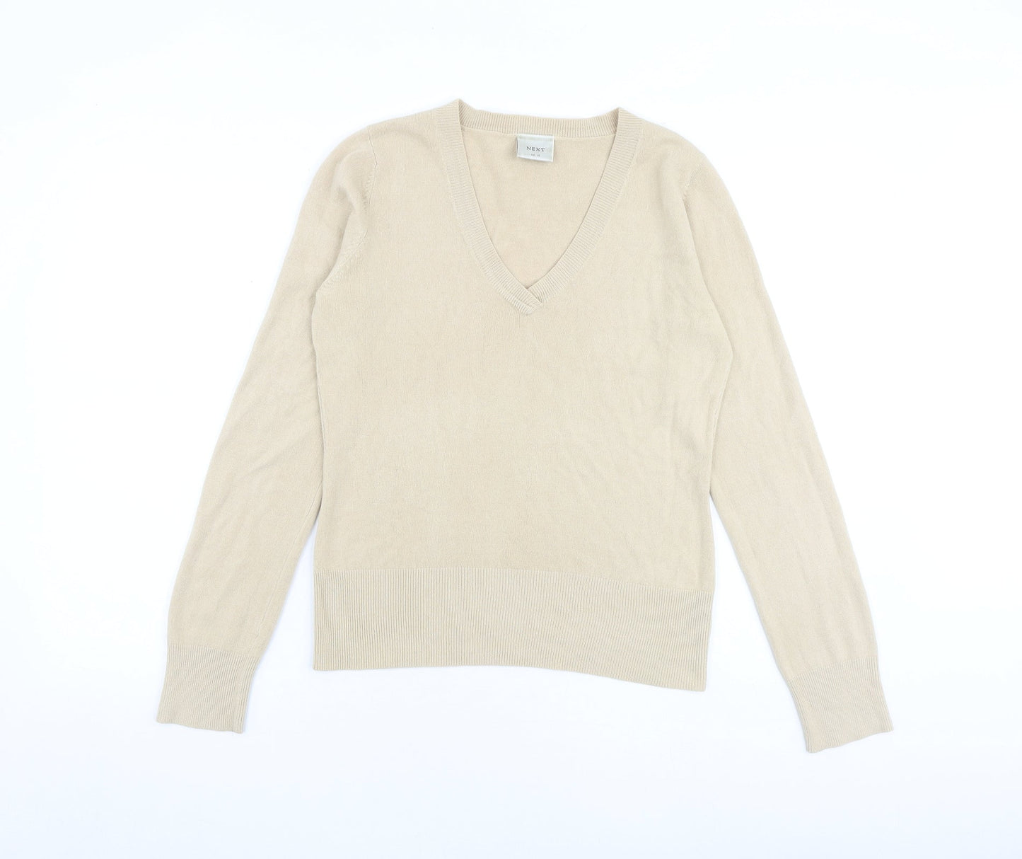 Womens UK Size 12 NEXT Beige Pullover Jumper
