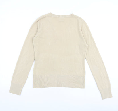 Womens UK Size 12 NEXT Beige Pullover Jumper