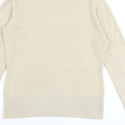 Womens UK Size 12 NEXT Beige Pullover Jumper