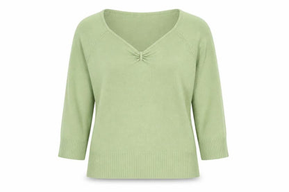 Womens UK Size L Ellie Louise Green Pullover Jumper