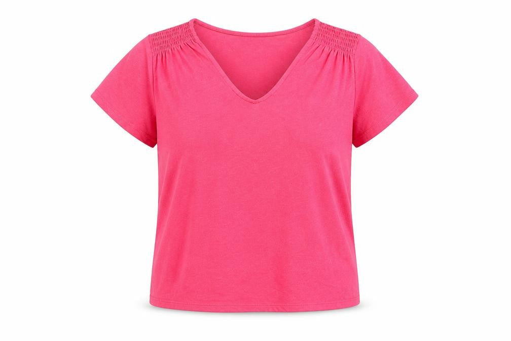 Womens UK Size 6 Marks and Spencer Pink Basic T-Shirt