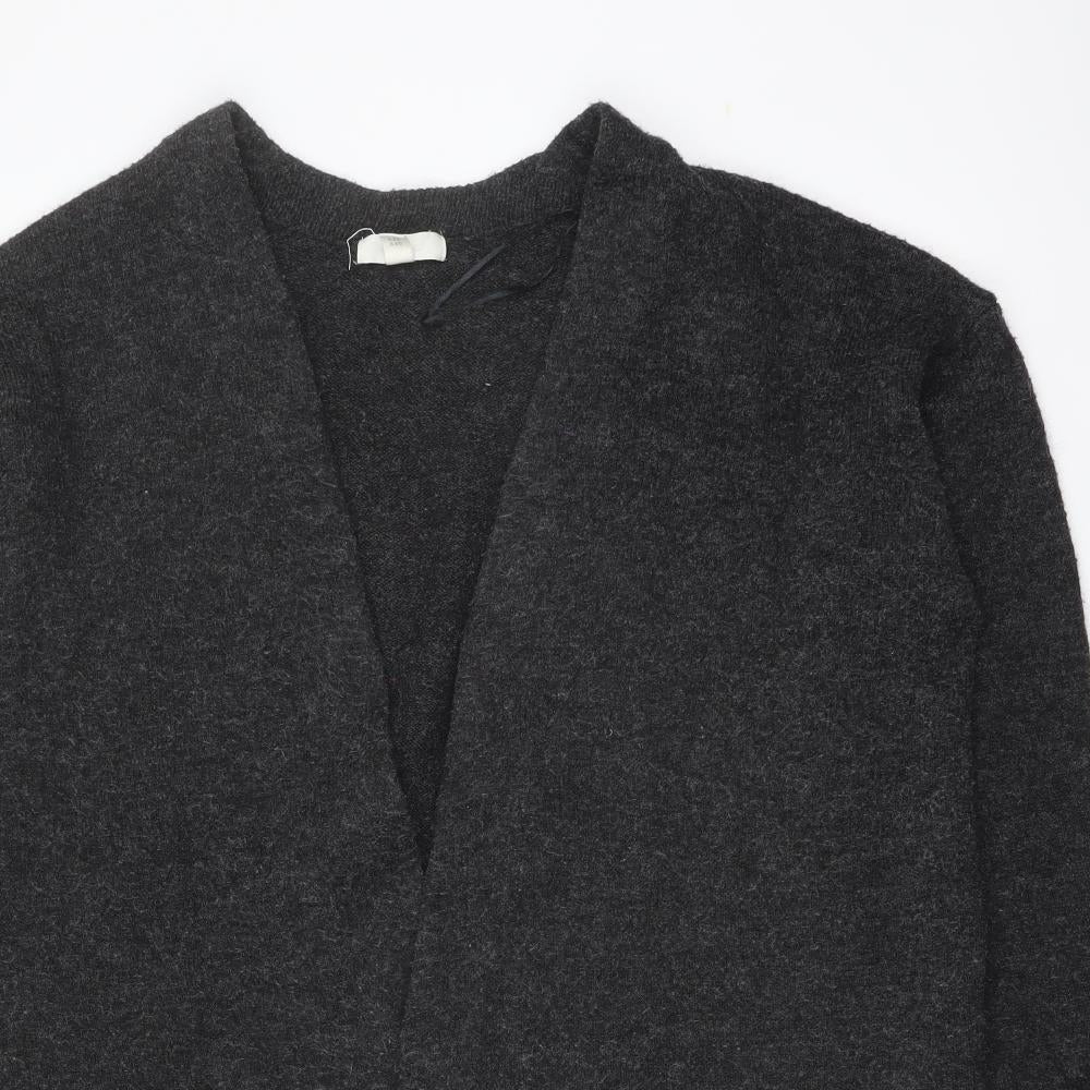 Womens UK Size M H&M Grey Cardigan Jumper